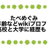 たべめぐみの年齢などwikiプロフ！高校と大学に経歴も！