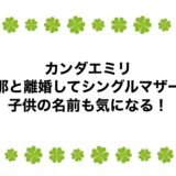 カンダエミリは旦那と離婚してシングルマザー？子供の名前も気になる！