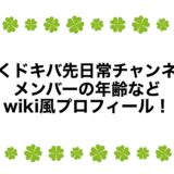 わくドキバ先日常チャンネルのメンバーの年齢などwiki風プロフィール！
