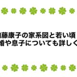 加藤康子の家系図と若い頃！結婚や息子についても詳しく！