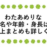 わたあめりなの本名や年齢・身長は？炎上まとめも詳しく！